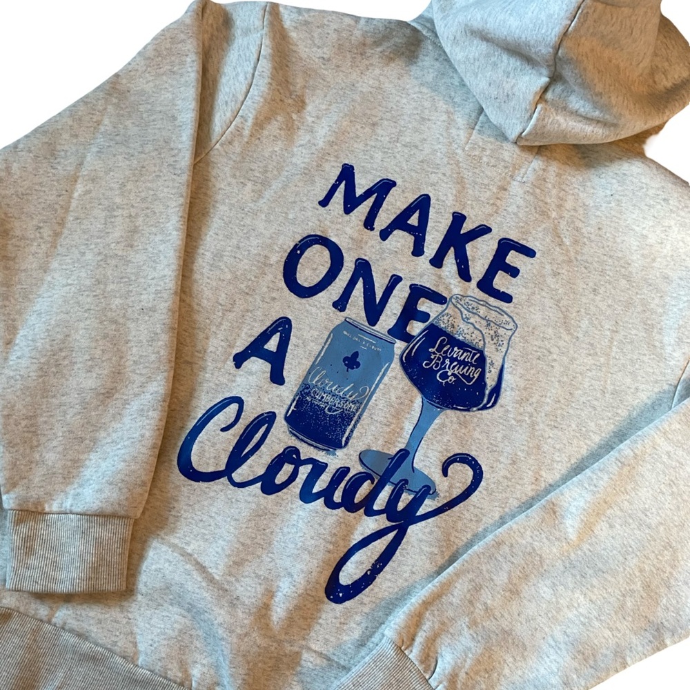 Levante Brewing Co. Make One A Cloudy Hoodie Brewing Beer Graphic Hoodie M